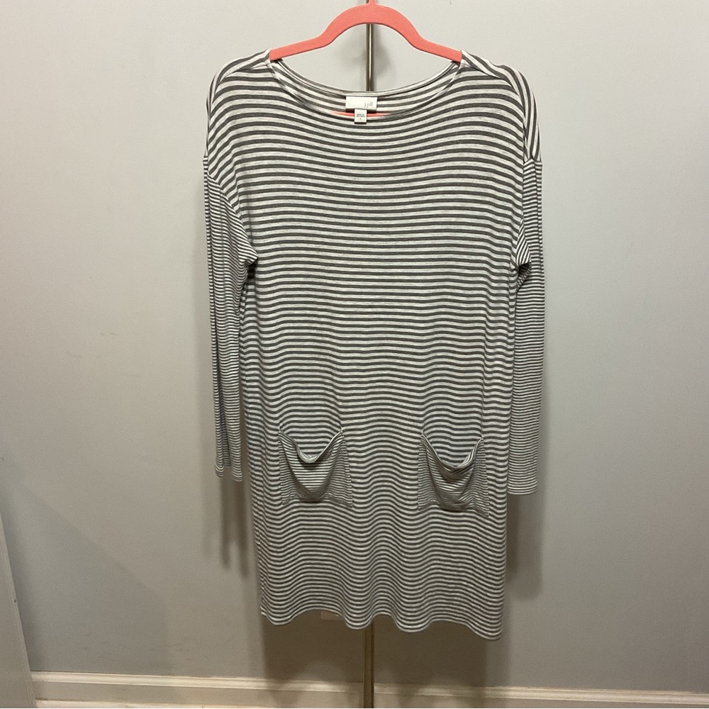 J. Jill Long Sleeve Stripes Midi Dress Size S - Picture 3 of 7
